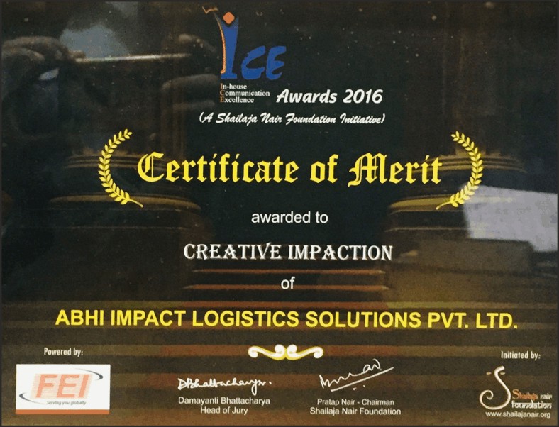 ICE Award 2016,In-house Communication Excellence,Shailaja Nair Foundation