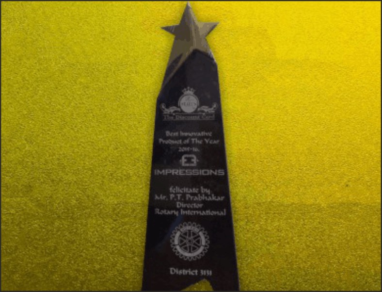 Impression Entertainment & Events, Best Innovative Product of the Year 2016, Rotary International